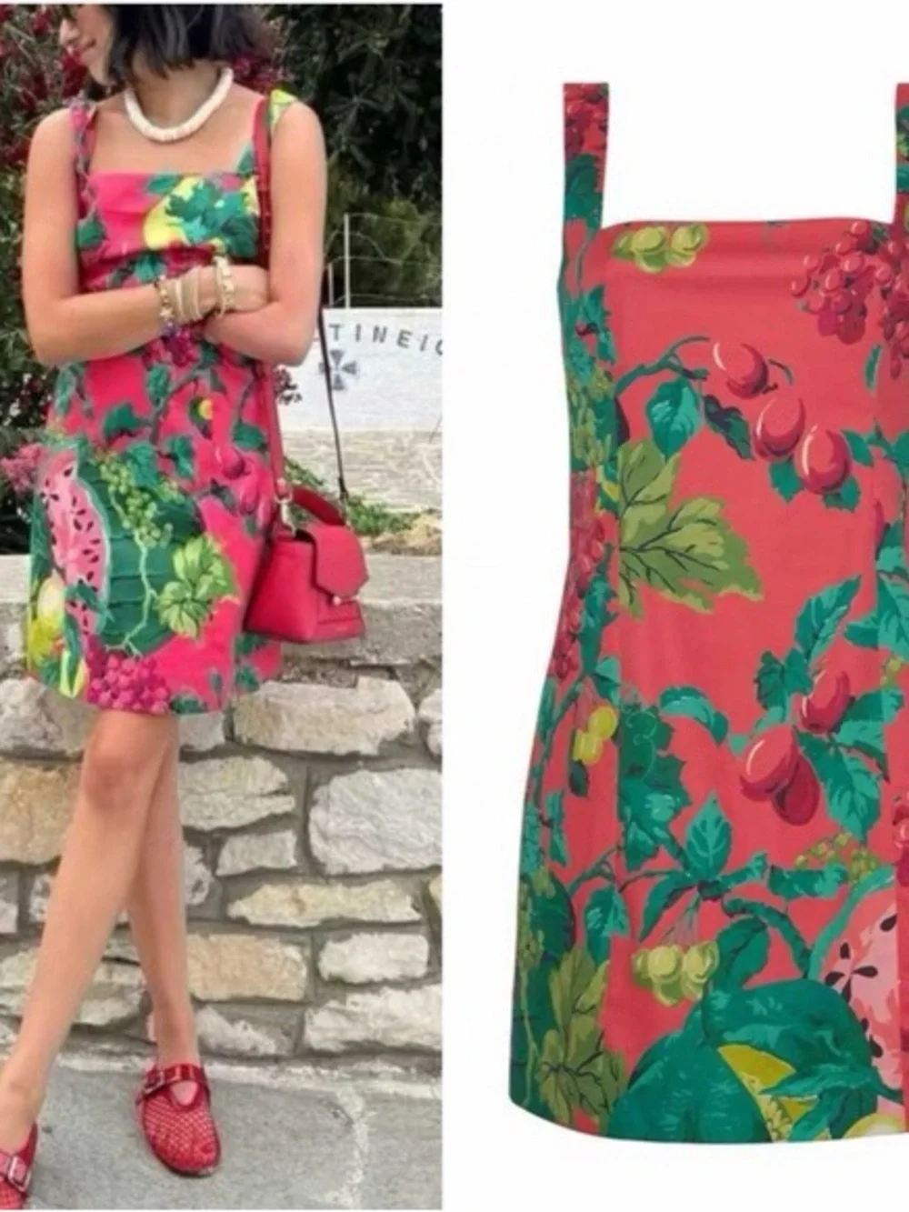 Cara Cara Anna Dress in Summer Nectar Pink (121)
